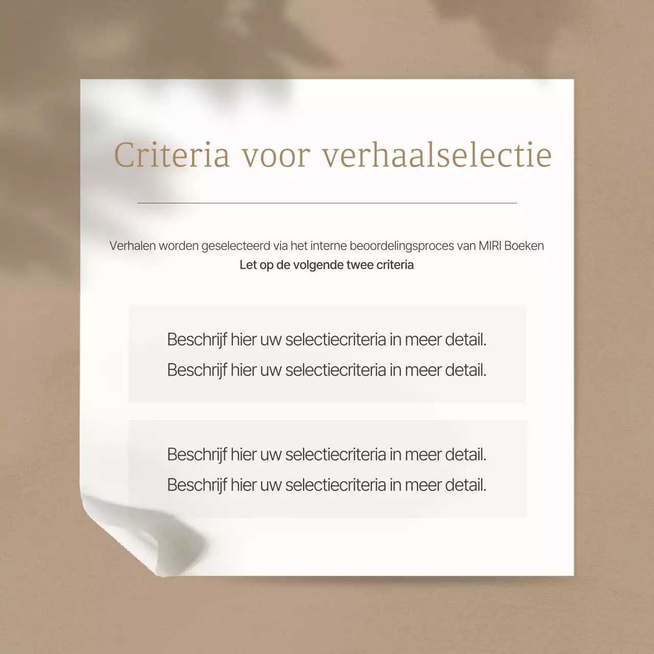 Beige Nette Evenementengids