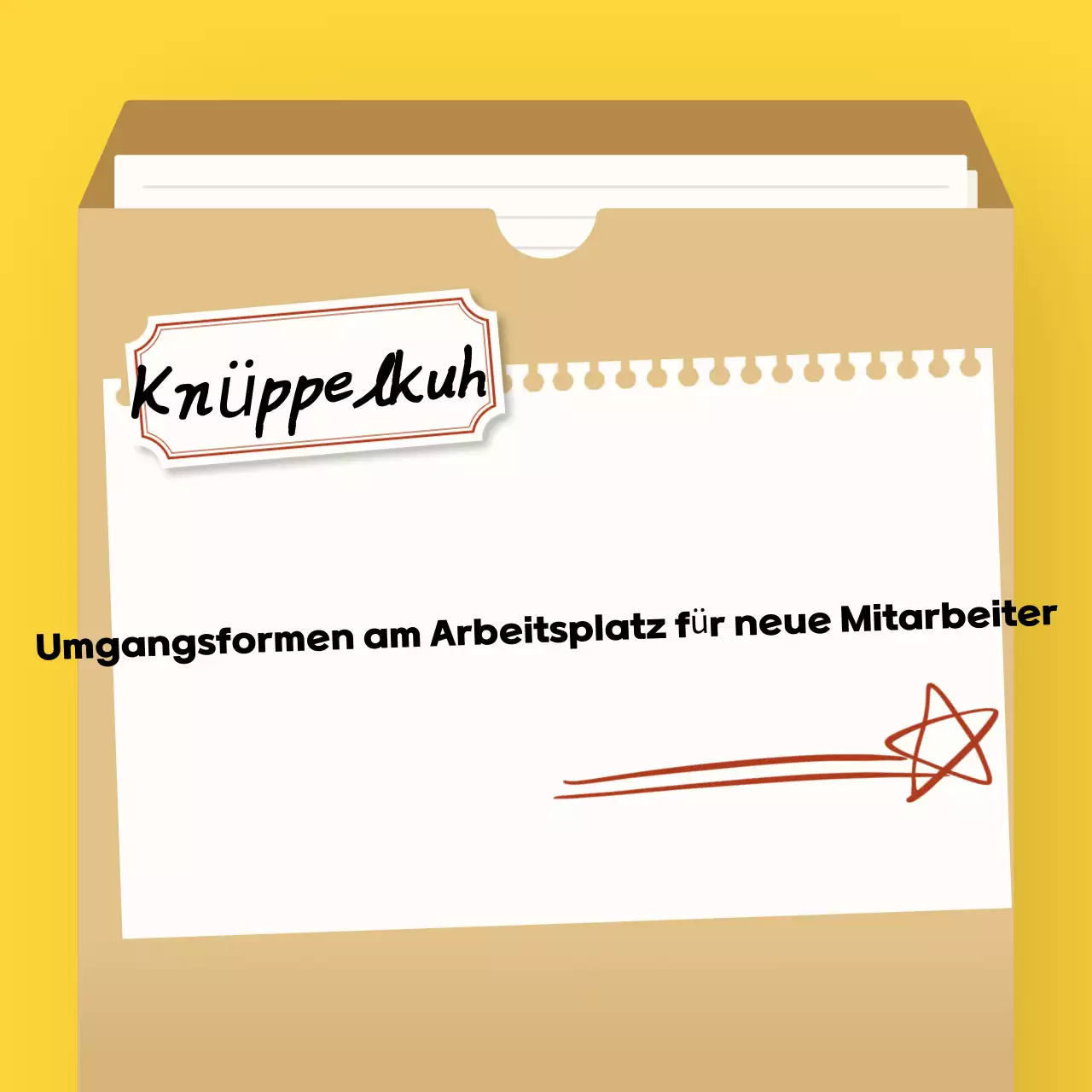 Yellow Simple Workplace Etiquette Manual for New Graduates