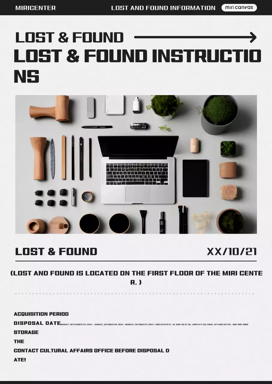 Thông báo thông tin vật phẩm bị mất đơn giản màu xám