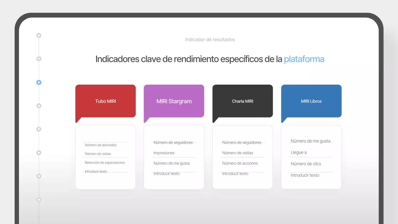Propuesta sencilla de marketing en redes sociales en azul claro