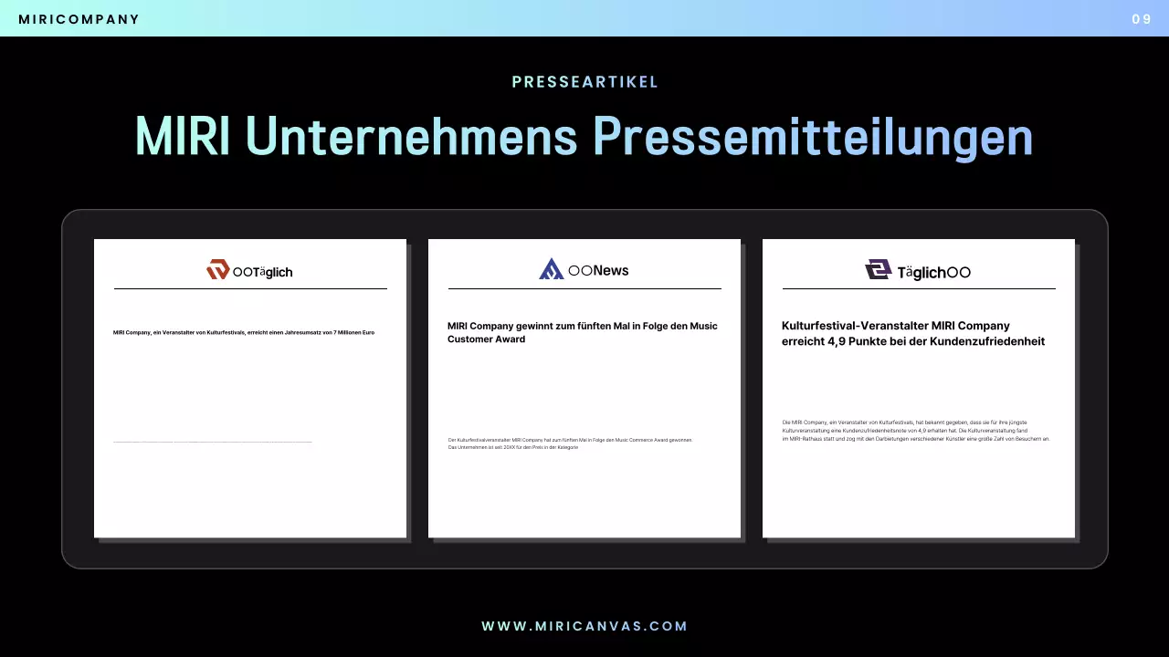 Blue Modern Performance-Vorschlag