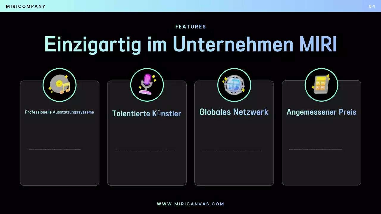 Blue Modern Performance-Vorschlag