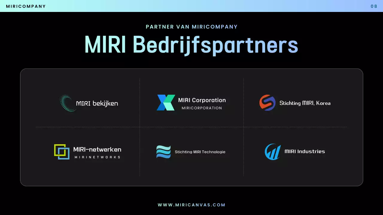 Blue Modern Prestatievoorstel