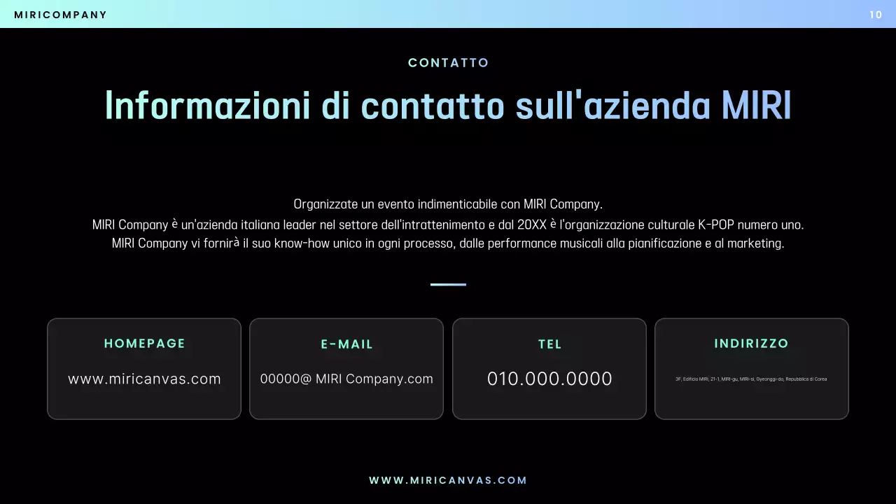 Proposta Blue Modern Performance