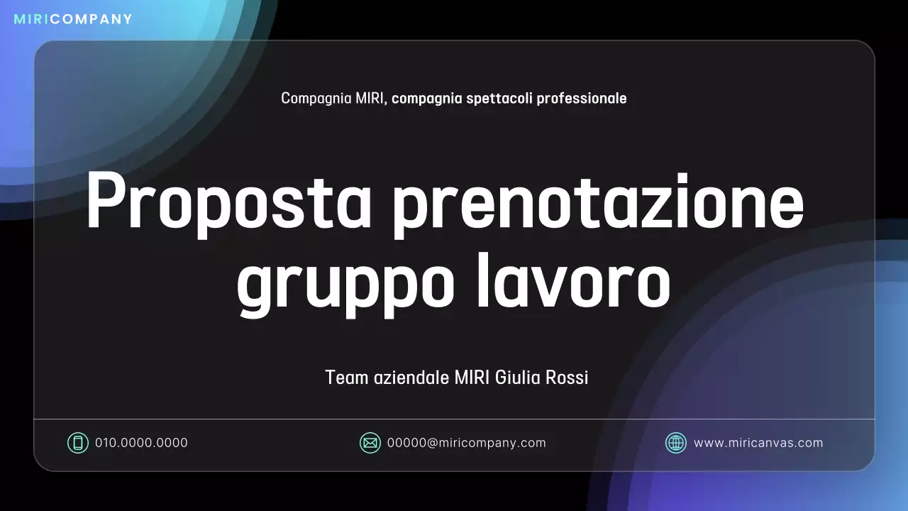 Proposta Blue Modern Performance