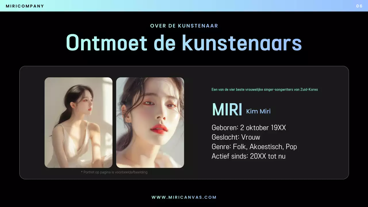 Blue Modern Prestatievoorstel