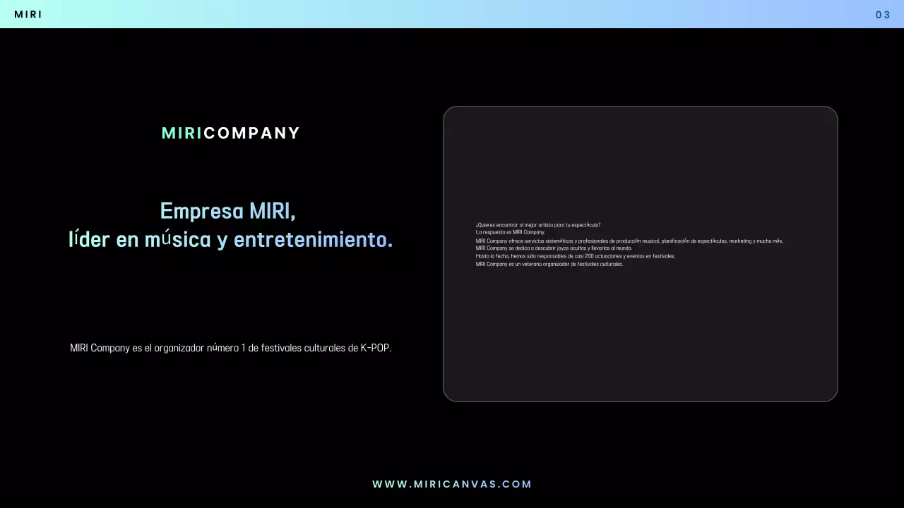 Propuesta Blue Modern Performance