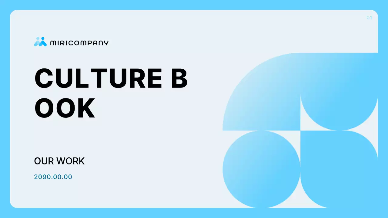 Mô tả giới thiệu công ty gọn gàng màu xanh nhạt