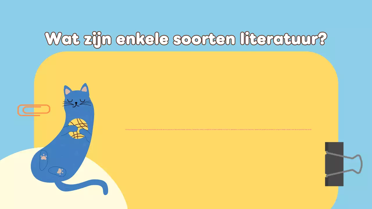 Speelse literatuurpresentatie voor basisschool