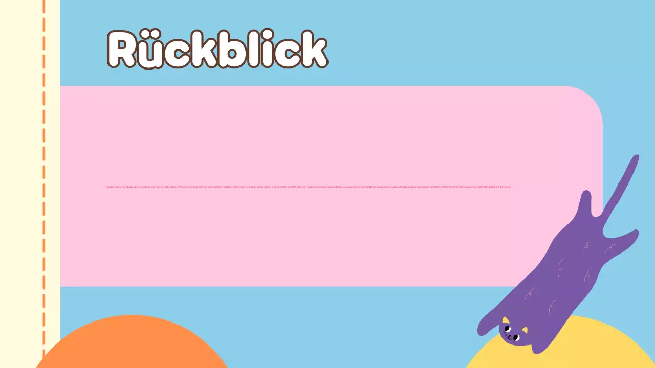 Spielerische Literaturpräsentation für die Grundschule