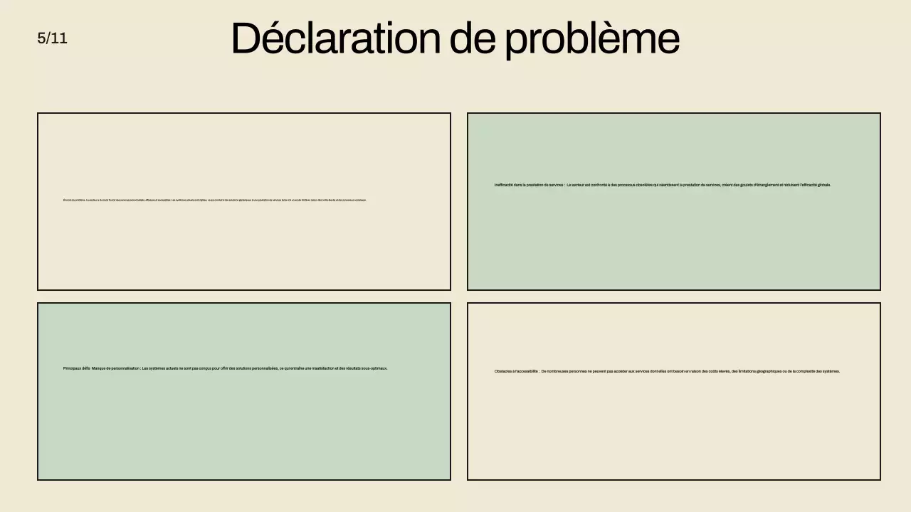 beige moderne pitch promotion