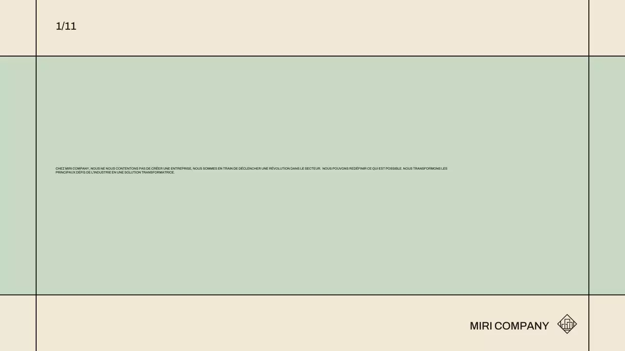 beige moderne pitch promotion