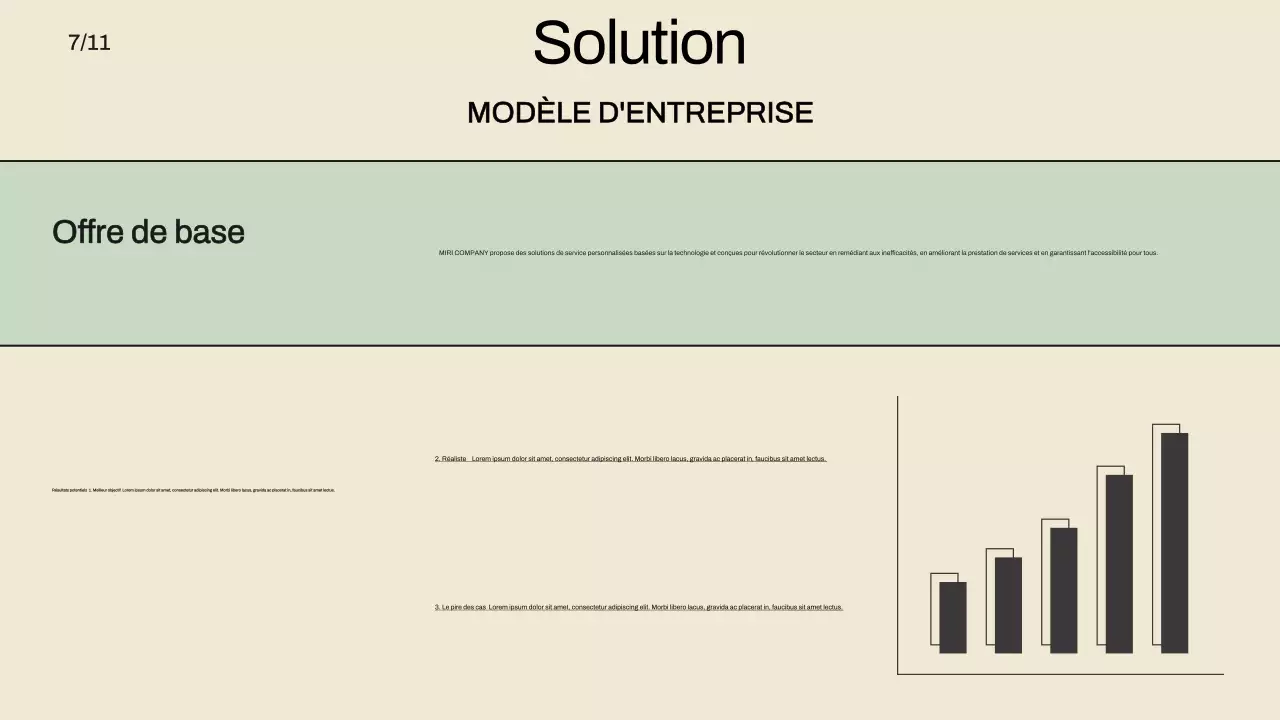 beige moderne pitch promotion