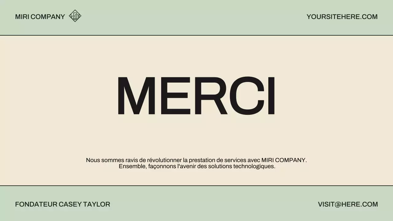 beige moderne pitch promotion