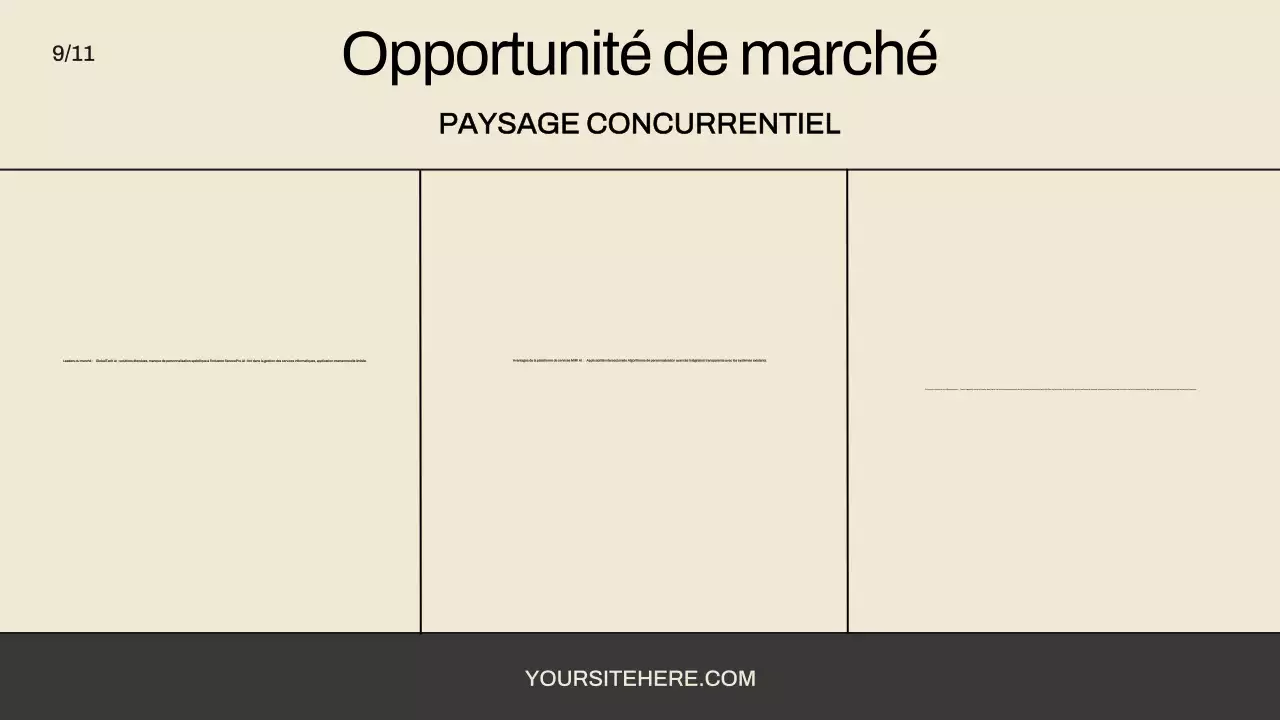 beige moderne pitch promotion