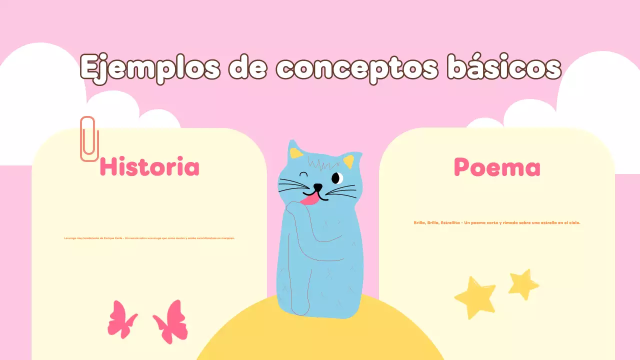 Presentación lúdica de literatura para primaria