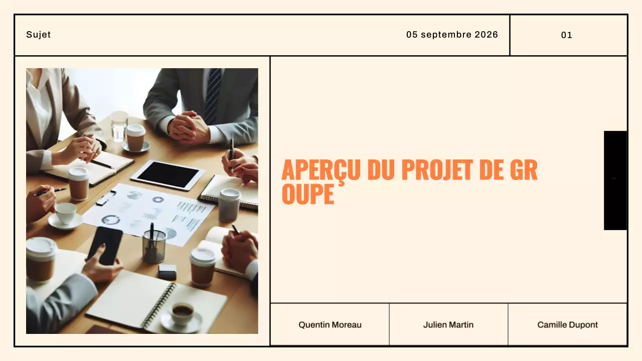 Document de projet de groupe