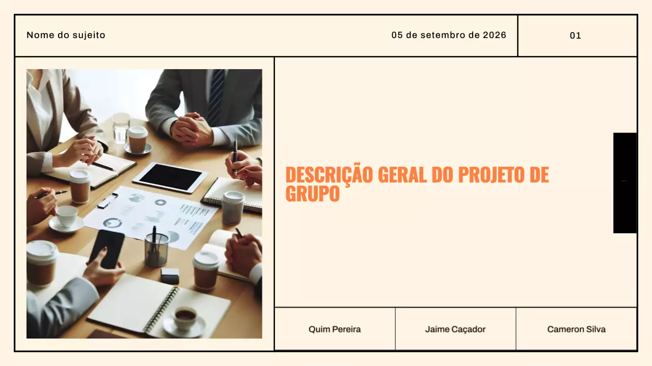 Documento de projeto de grupo