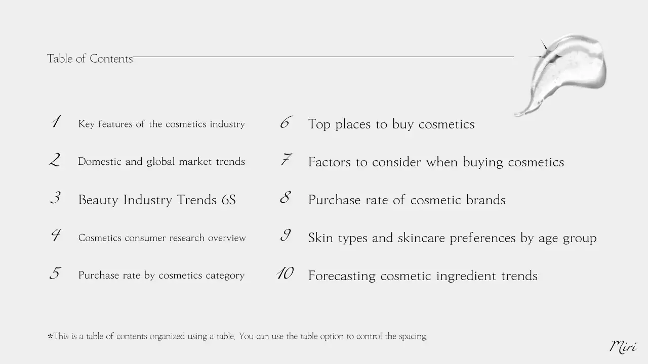 Relatório de beleza moderna cinzenta