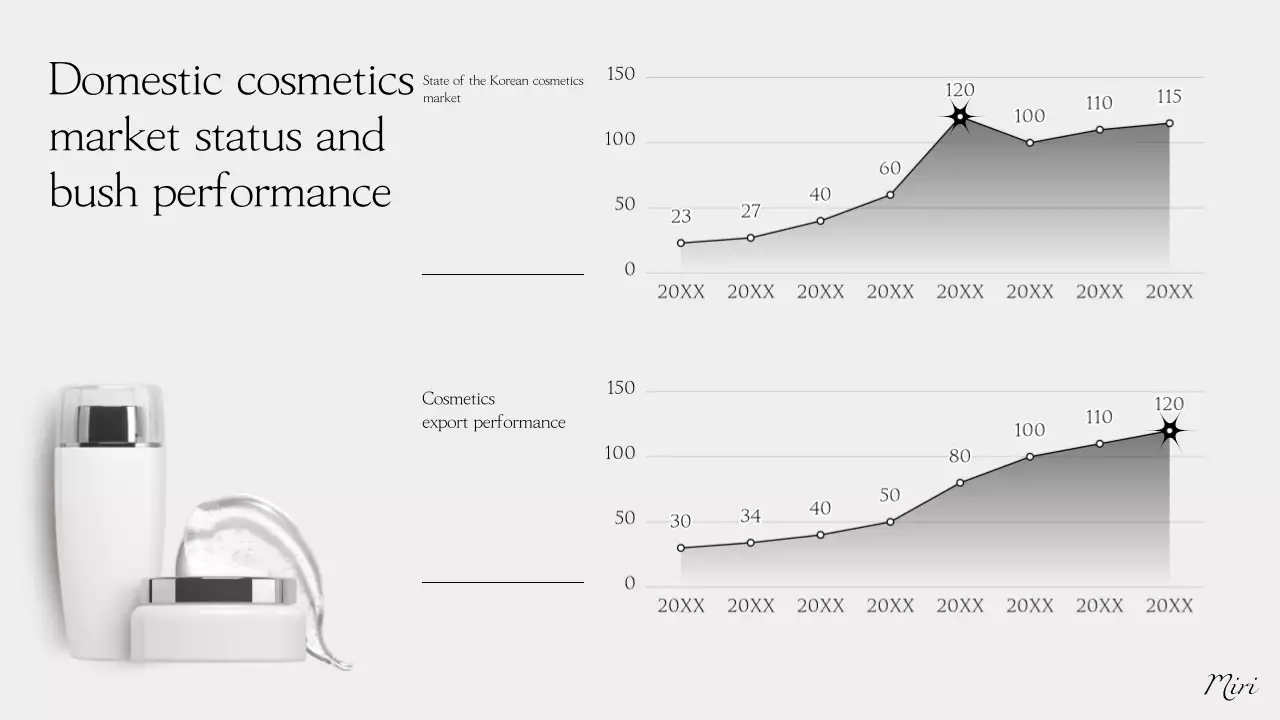 Relatório de beleza moderna cinzenta