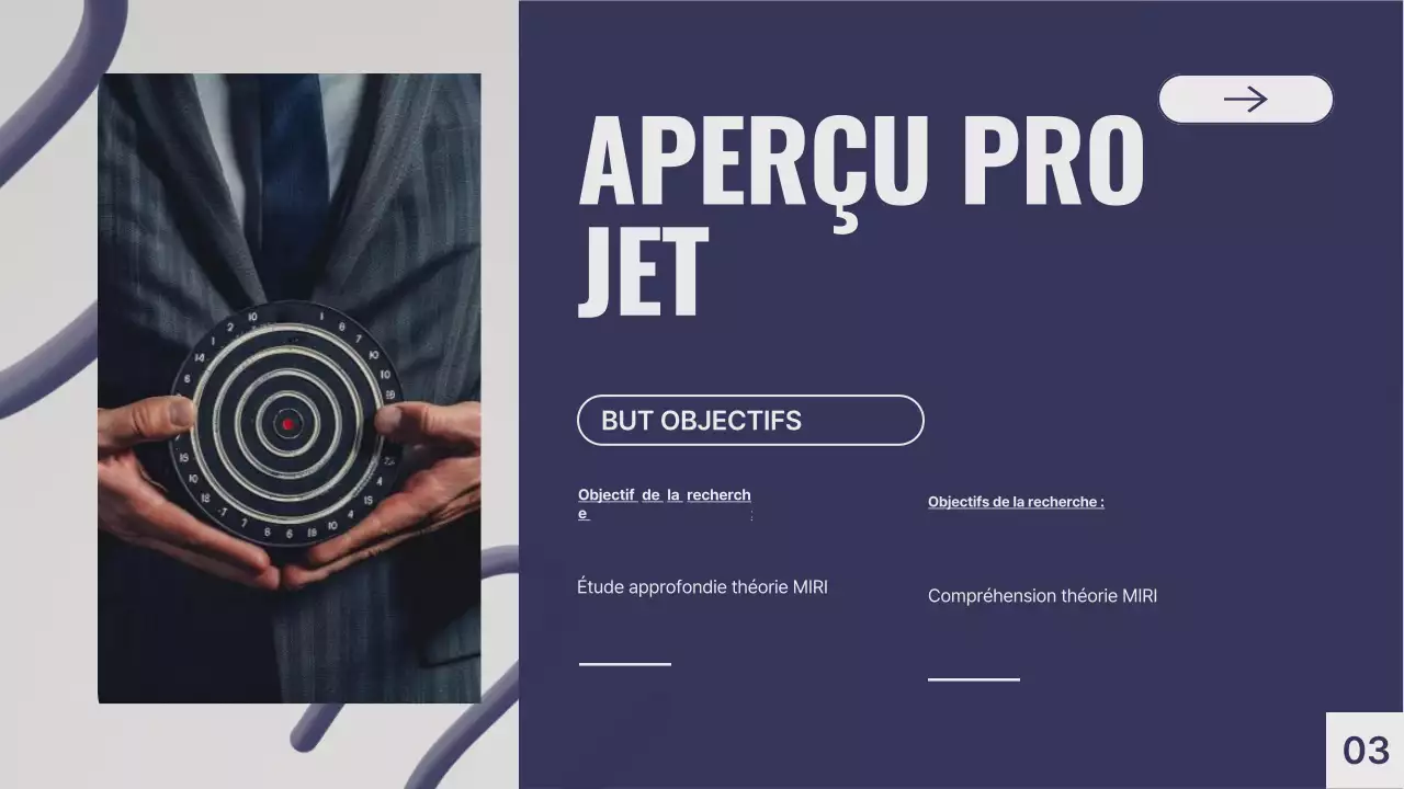 Présentation générale du projet Purple Gray Modern