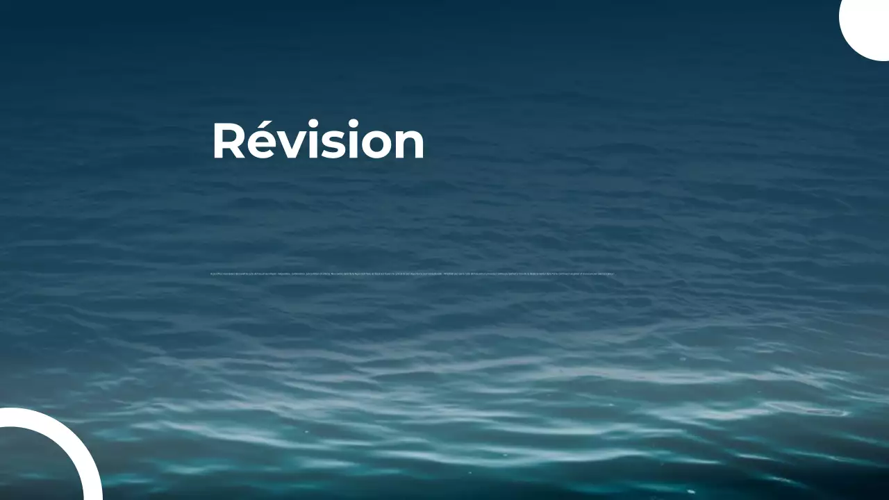 Cours de sciences sur le cycle de l'eau - Blue Minimal