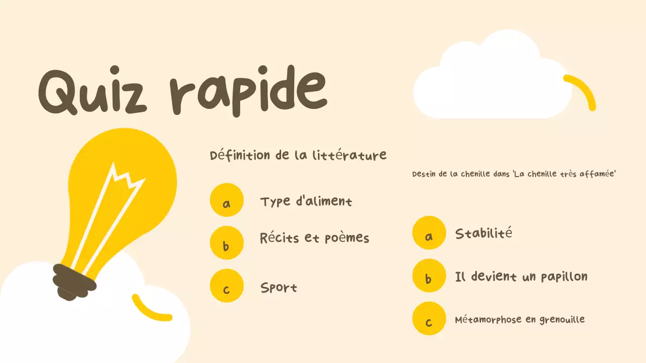 Beige Yellow Simple Literature Class Presentation