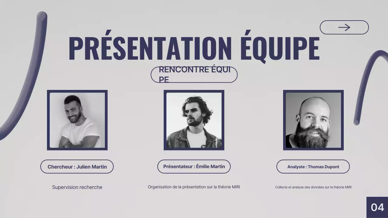 Présentation générale du projet Purple Gray Modern