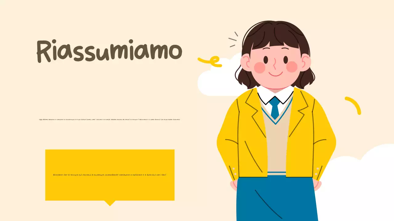 Beige Giallo Letteratura semplice Presentazione in classe