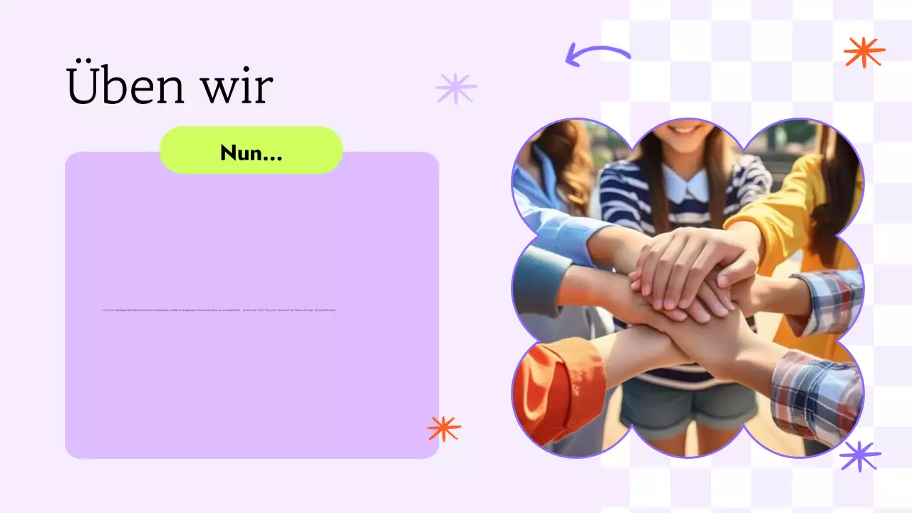 TRENDY SPASS BUNTE ILLUSTRATION SPANISCH KLASSE FÜR KINDER PRÄSENTATION