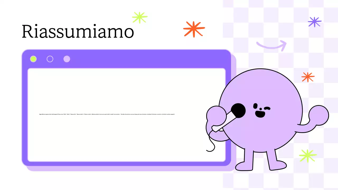 ILLUSTRAZIONE COLORATA E DIVERTENTE DI TENDENZA LEZIONE DI SPAGNOLO PER BAMBINI PRESENTAZIONE