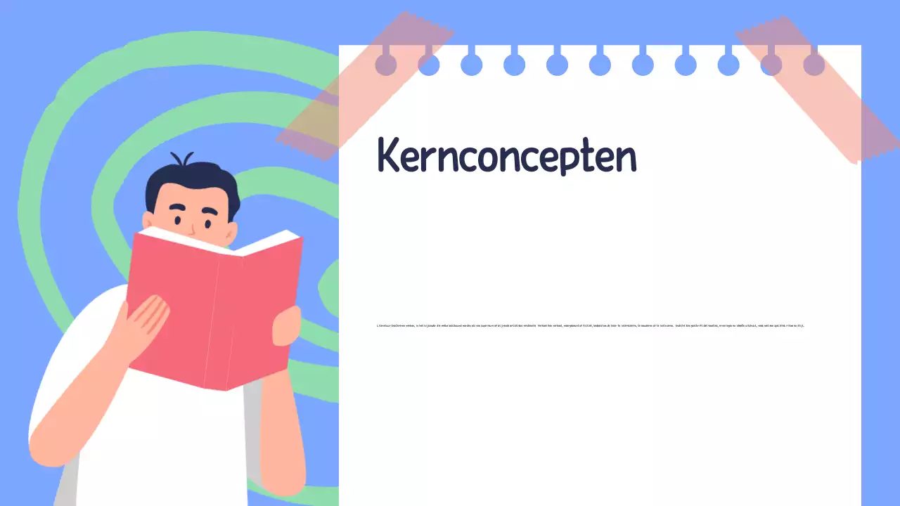 Geel Groen Illustratief Lesmateriaal Literatuur Presentatie