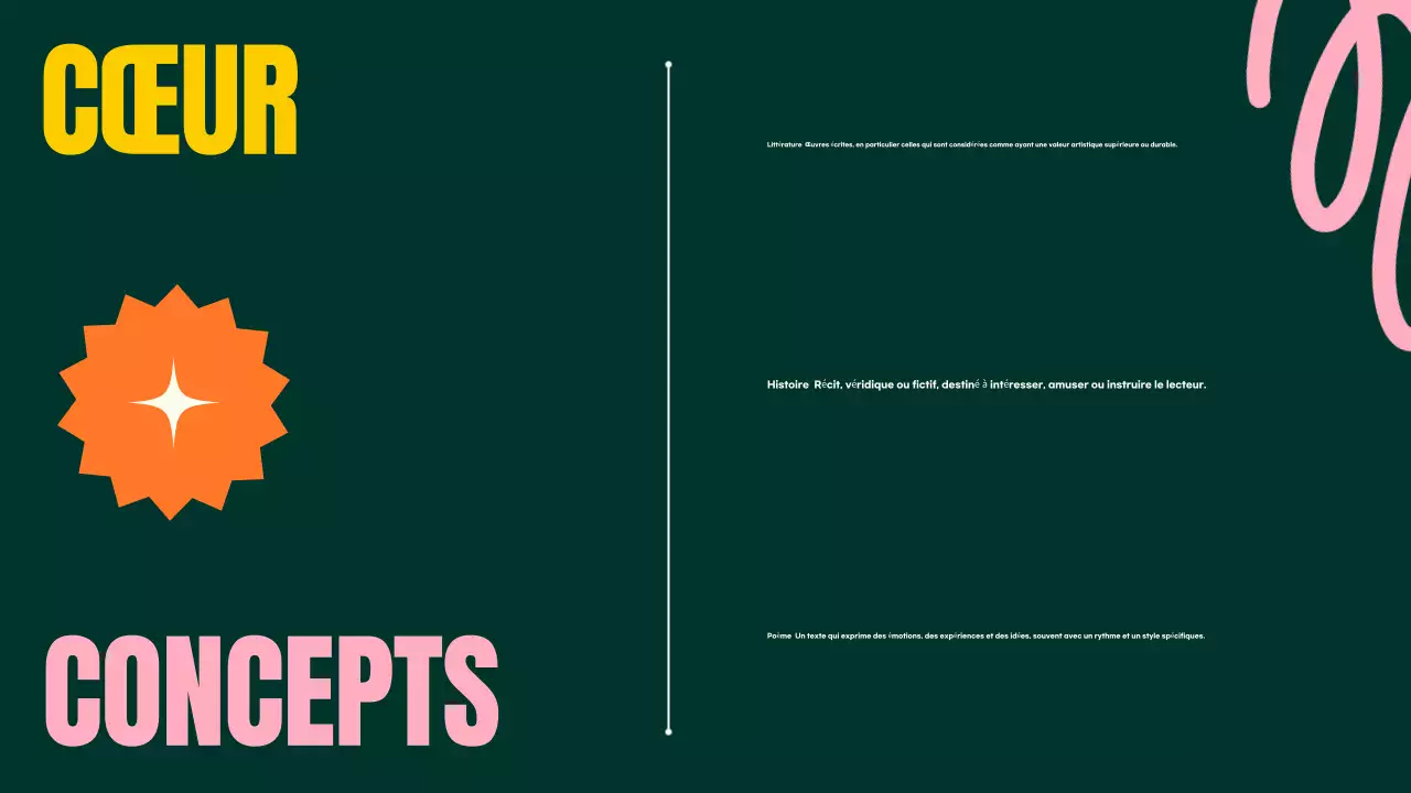 TRENDY FUN BOLD COLORFUL LITERATURE CLASS LESSON PRESENTATION