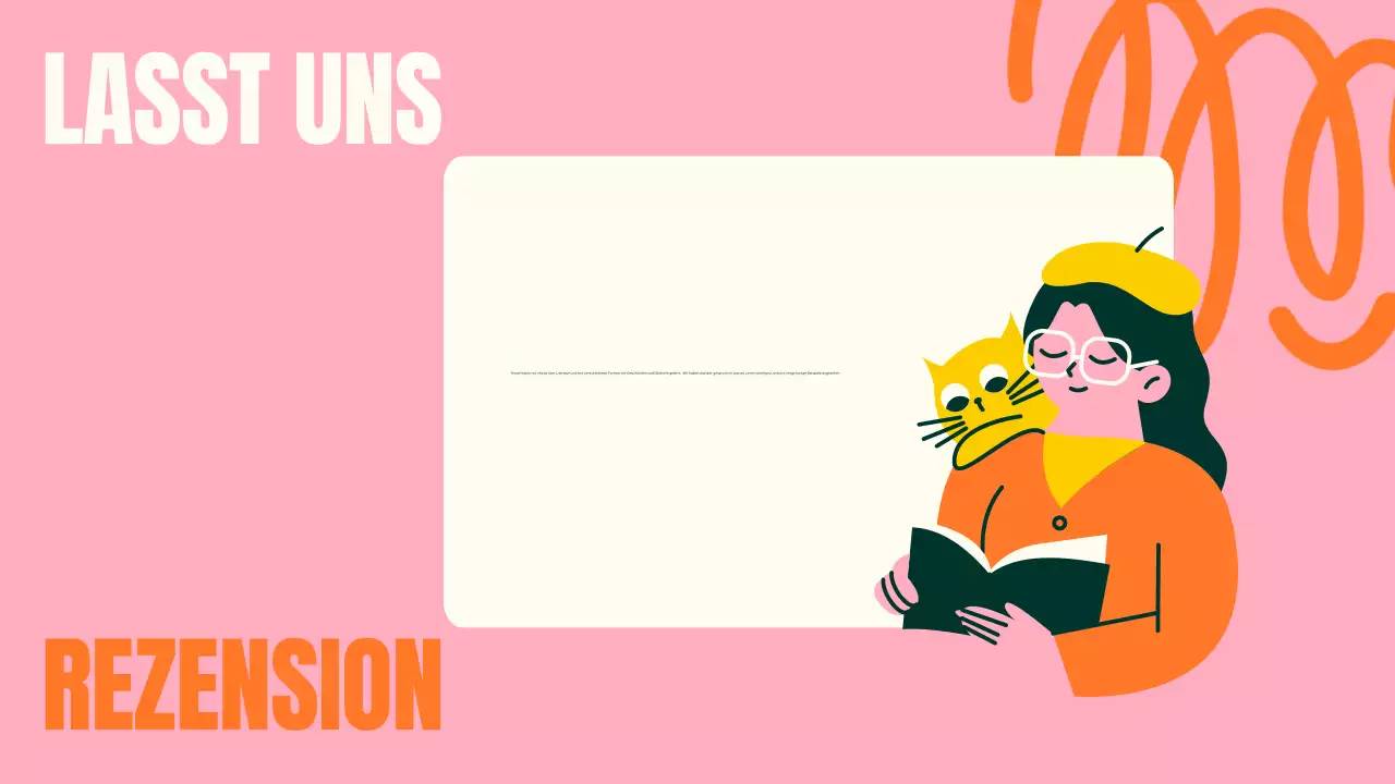 TRENDIGE, FARBENFROHE PRÄSENTATION FÜR DEN LITERATURUNTERRICHT