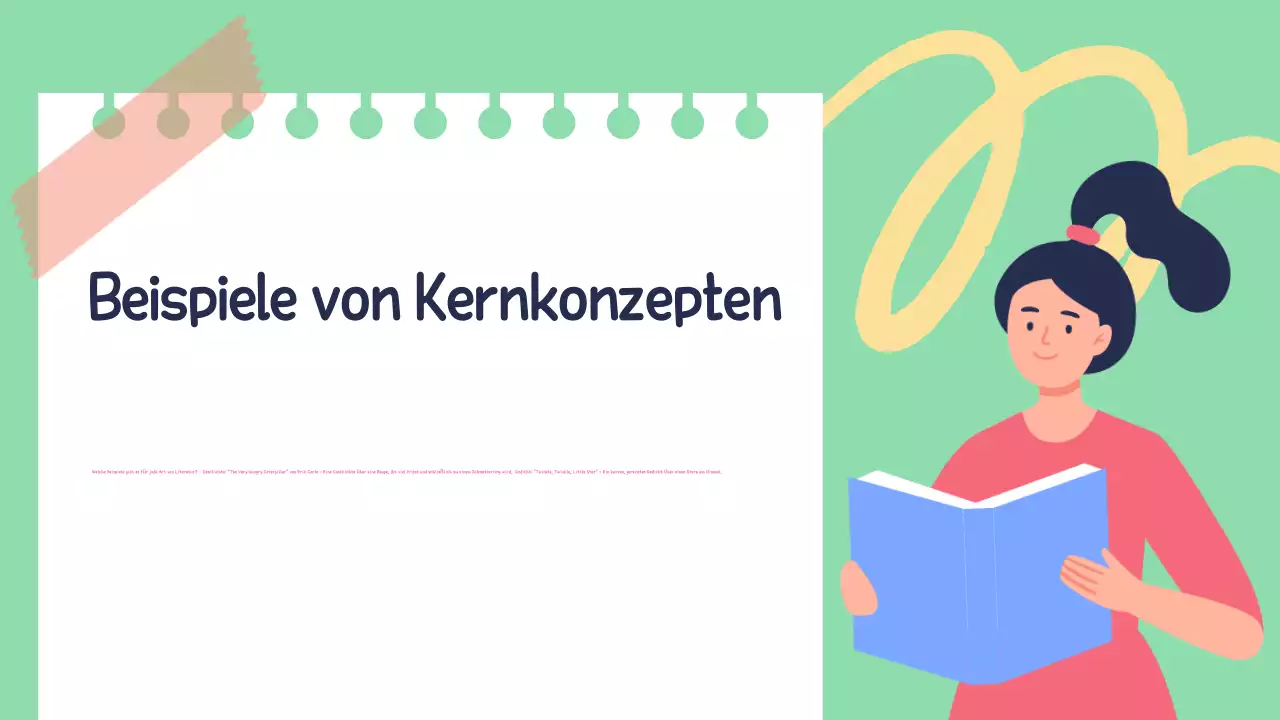 Gelb Grün Anschauliche Unterrichtsmaterialien Literaturpräsentation