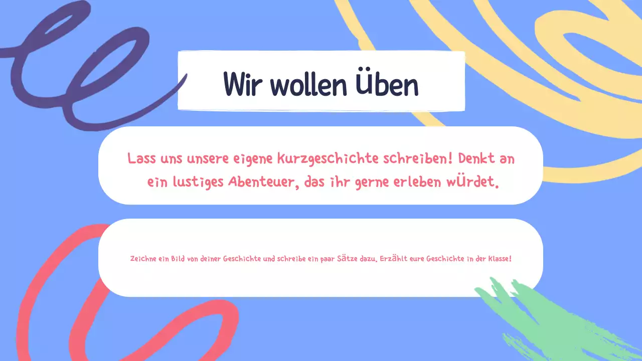 Gelb Grün Anschauliche Unterrichtsmaterialien Literaturpräsentation