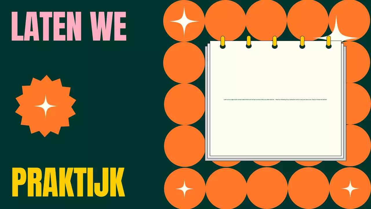 TRENDY LEUKE KLEURRIJKE LITERATUURLES PRESENTATIE