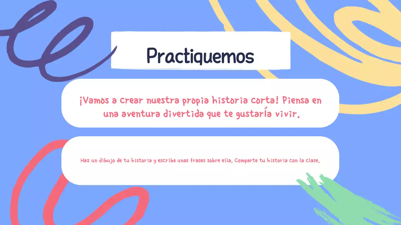 Amarillo Verde Material de clase ilustrativo Presentación de la literatura