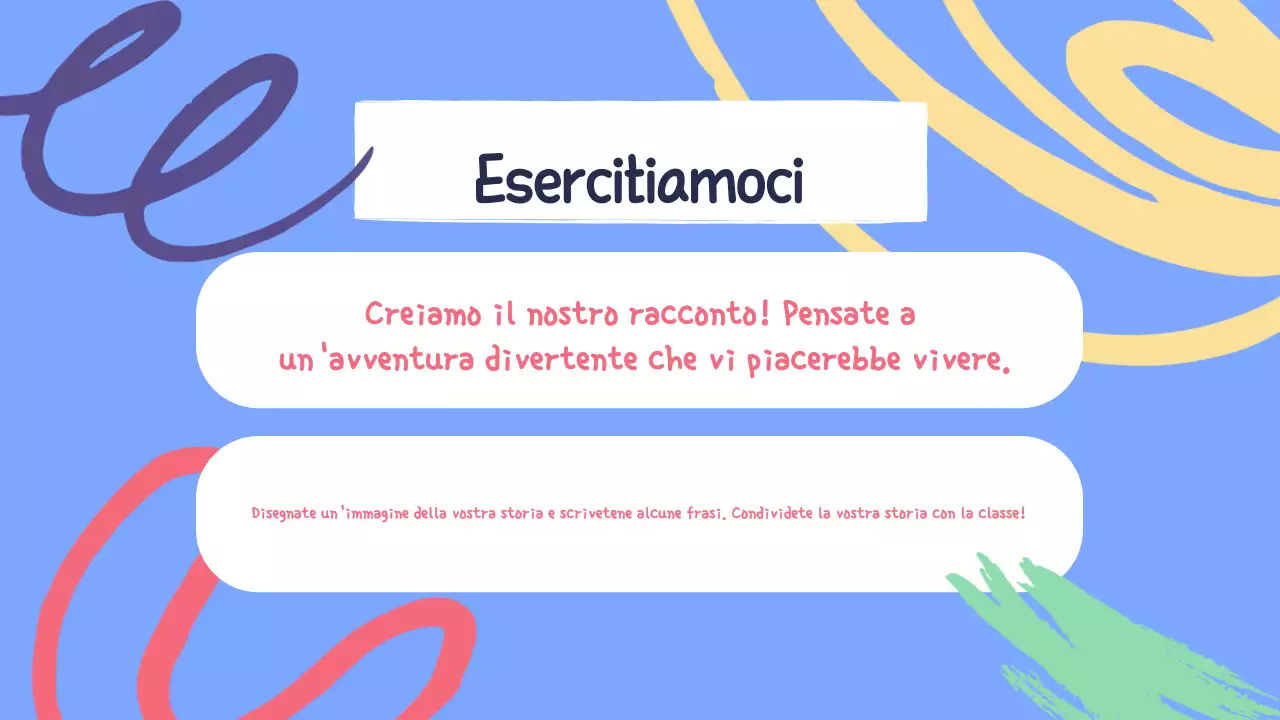 Giallo Verde Materiale illustrativo della classe Presentazione della letteratura