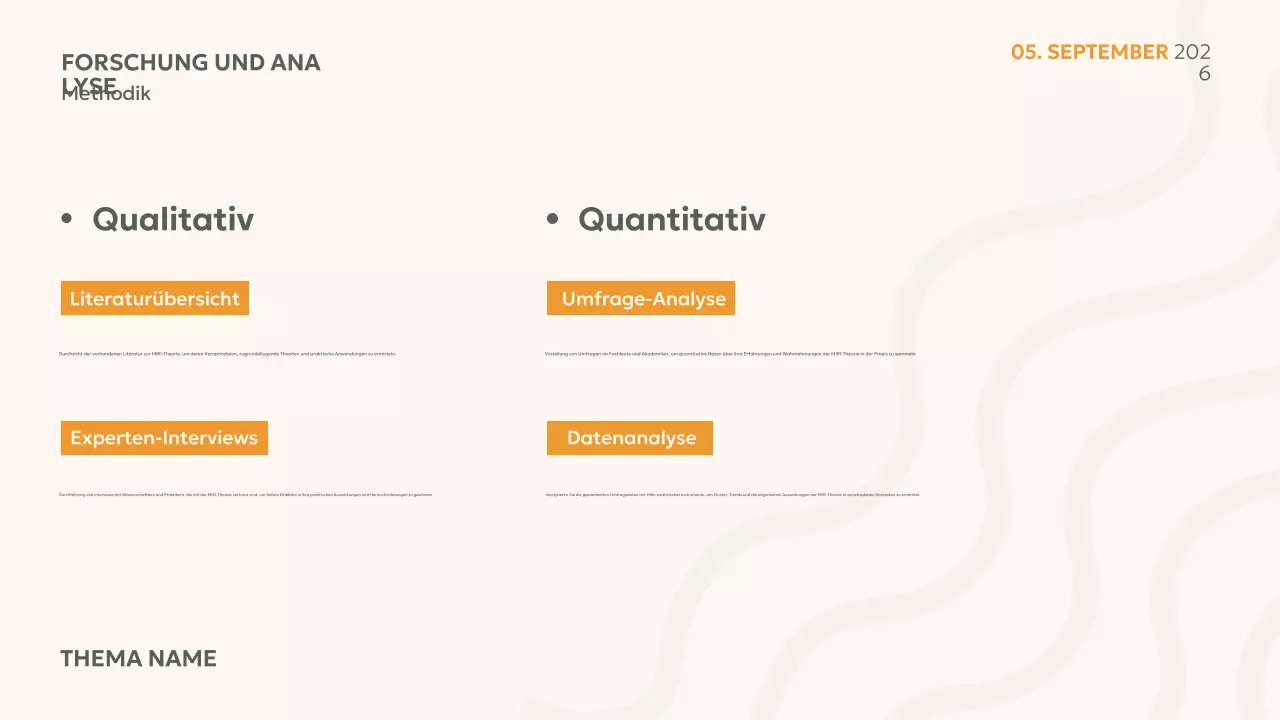 Beige minimale Projektübersicht Präsentation