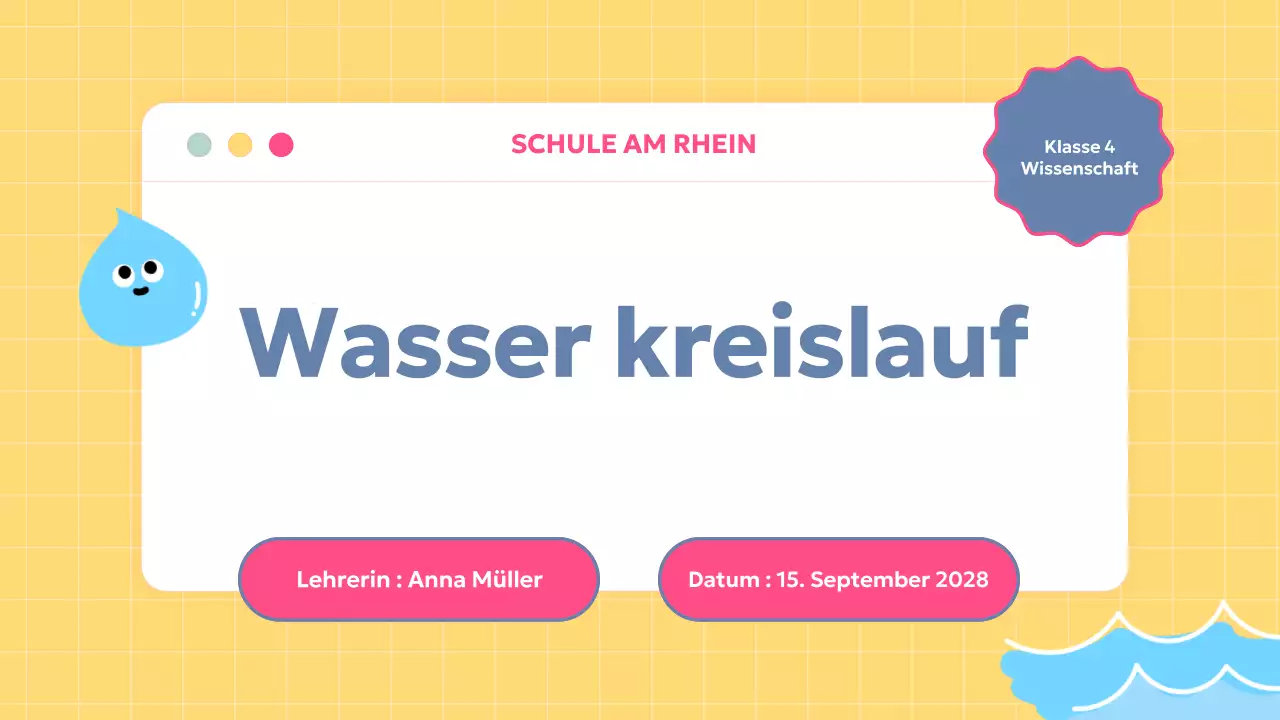 einfacher gelber Leitfaden für die Wissenschaft