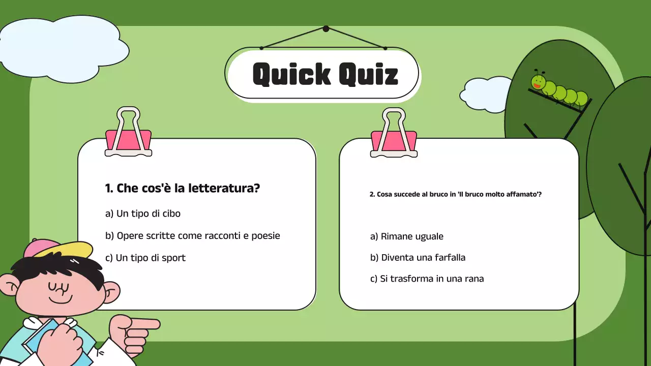 Blu e verde Introduzione illustrativa alla letteratura Presentazione