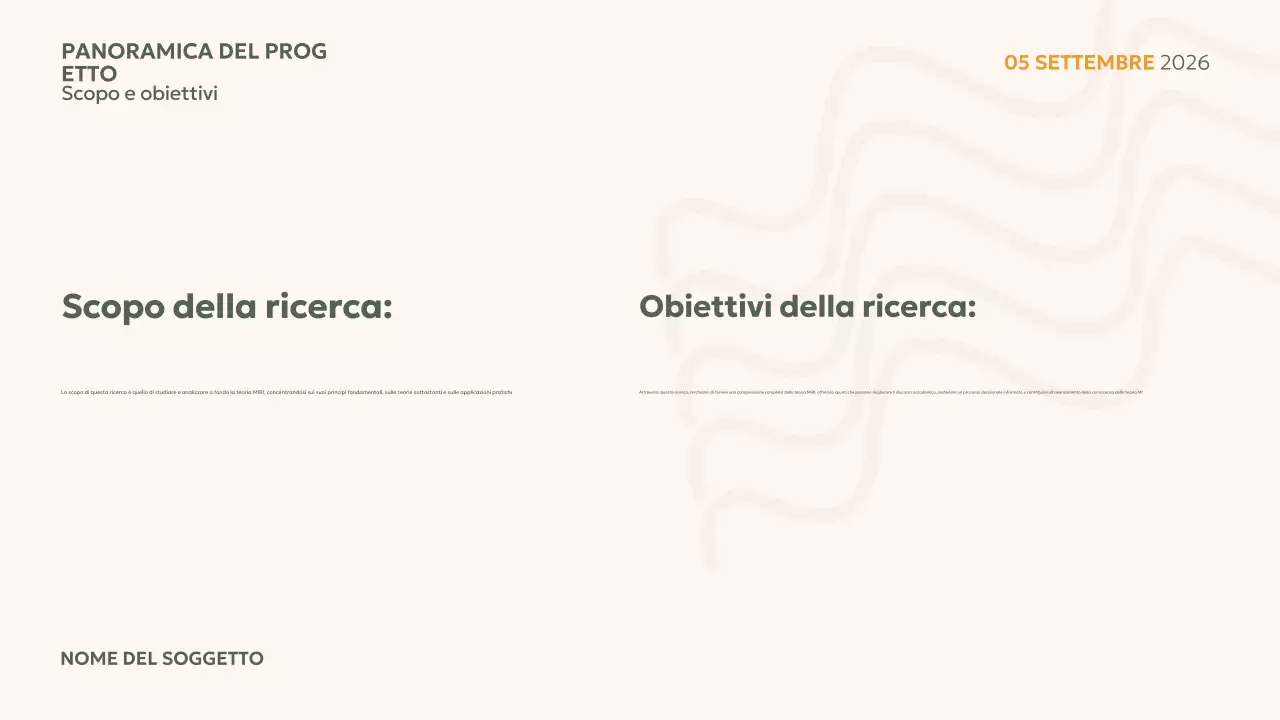 Presentazione minima del progetto Beige