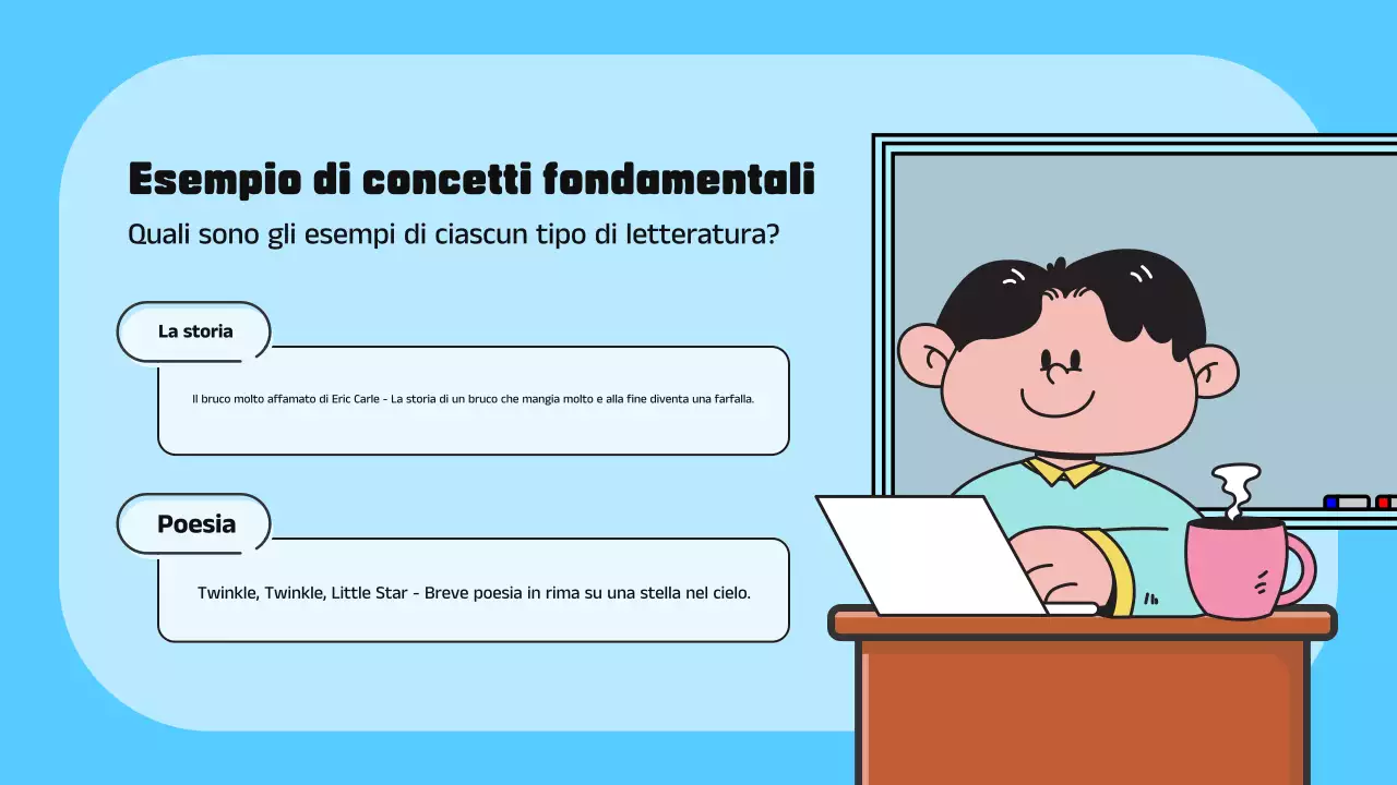 Blu e verde Introduzione illustrativa alla letteratura Presentazione