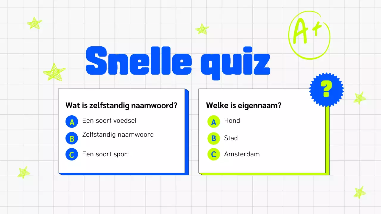 ILLUSTRATIEVE TRENDY VET KLEURRIJKE GRAMMATICA KLAS PRESENTATIE VOOR KINDEREN