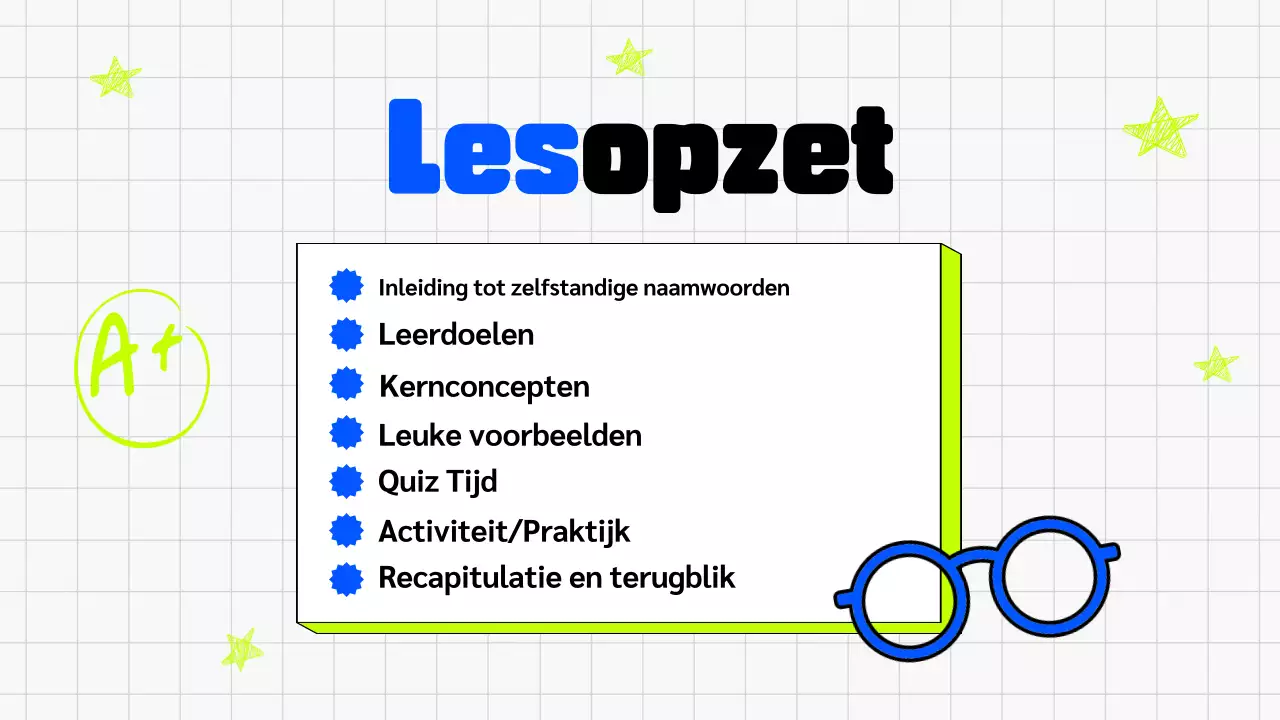 ILLUSTRATIEVE TRENDY VET KLEURRIJKE GRAMMATICA KLAS PRESENTATIE VOOR KINDEREN