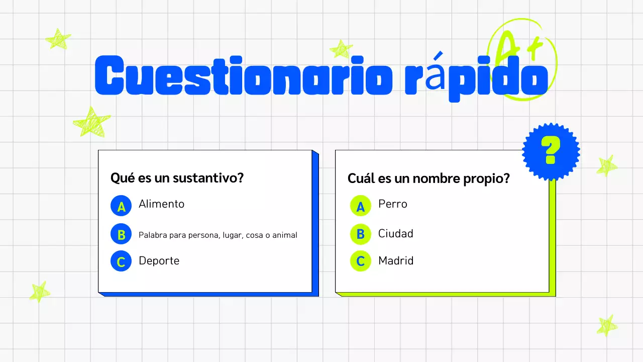 PRESENTACIÓN ILUSTRATIVA PARA NIÑOS DE LA CLASE DE GRAMÁTICA, MODERNA, ATREVIDA Y COLORIDA