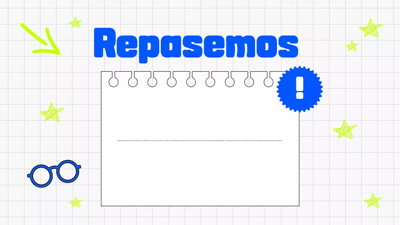 PRESENTACIÓN ILUSTRATIVA PARA NIÑOS DE LA CLASE DE GRAMÁTICA, MODERNA, ATREVIDA Y COLORIDA