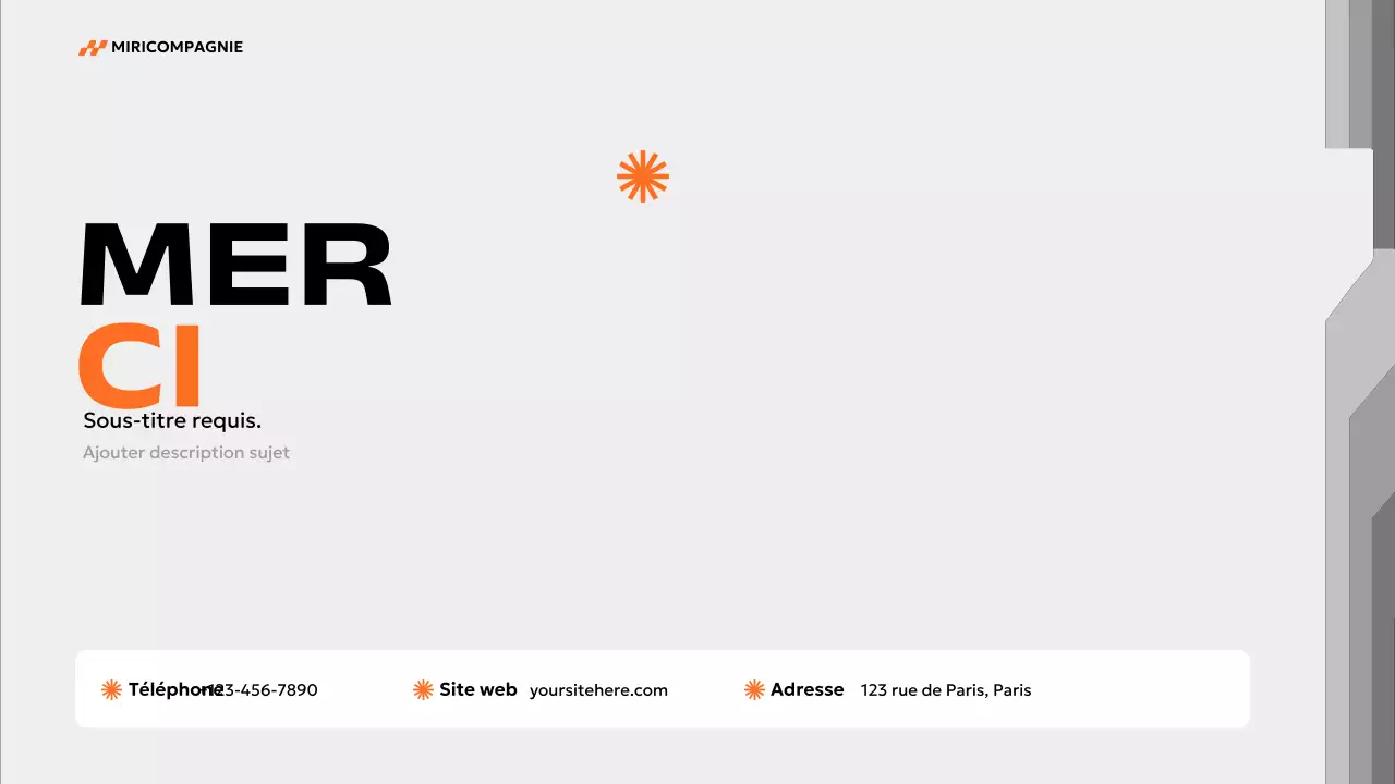 plan de marketing moderne orange