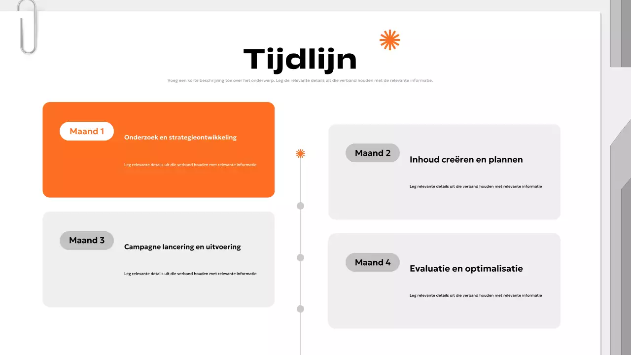 oranje modern marketingplan